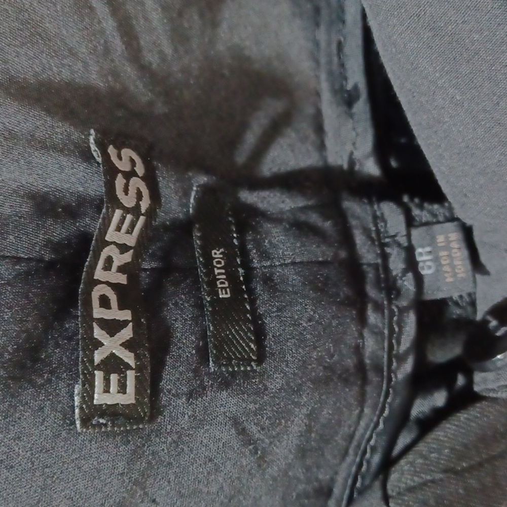 Express Editor Size 6r Black Formal Slacks Pants - image 3